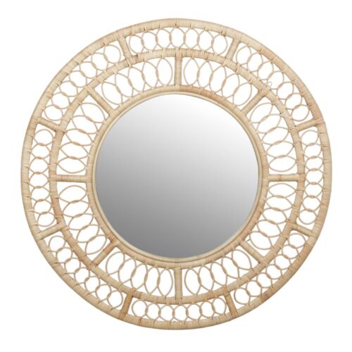SPECCHIO IN RATTAN LAFER