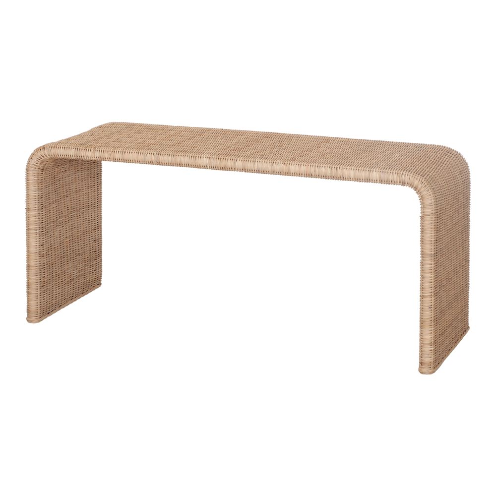 BANCO RATÁN NATURAL BALETTI estilo Mediterráneo