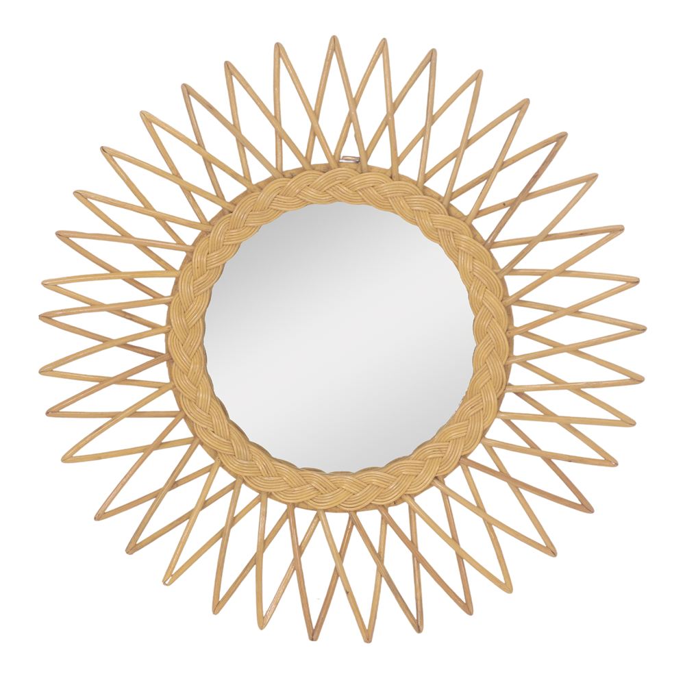 ESPEJO DE RATTÁN SUNFLOWER estilo Nórdico. Encuéntralo en MisterWils. Más de 4000m² de exposición y almacén.1