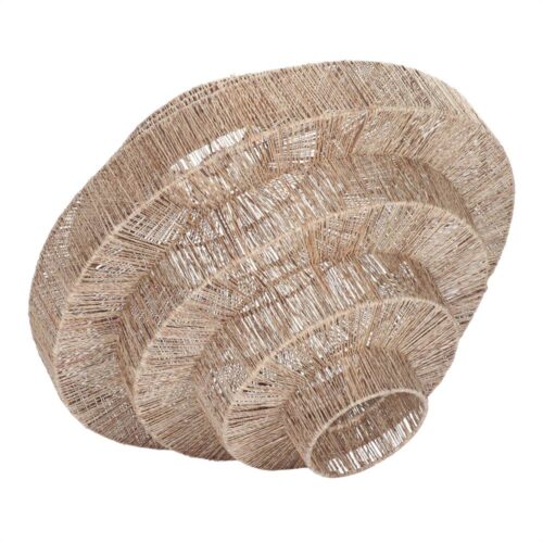 PANTALLA LÁMPARA DE RATÁN BOMON estilo Mediterráneo 2