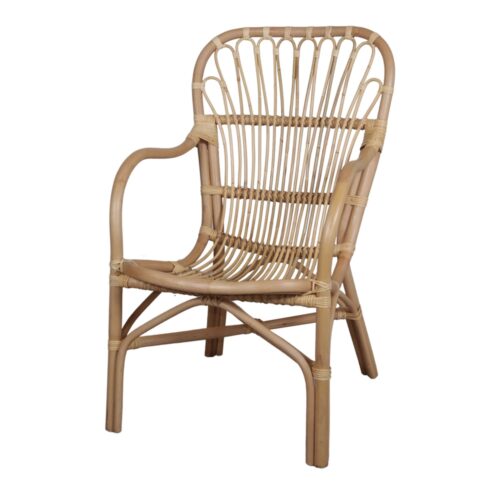 POLTRONA IN RATTAN NATURALE FARAKI