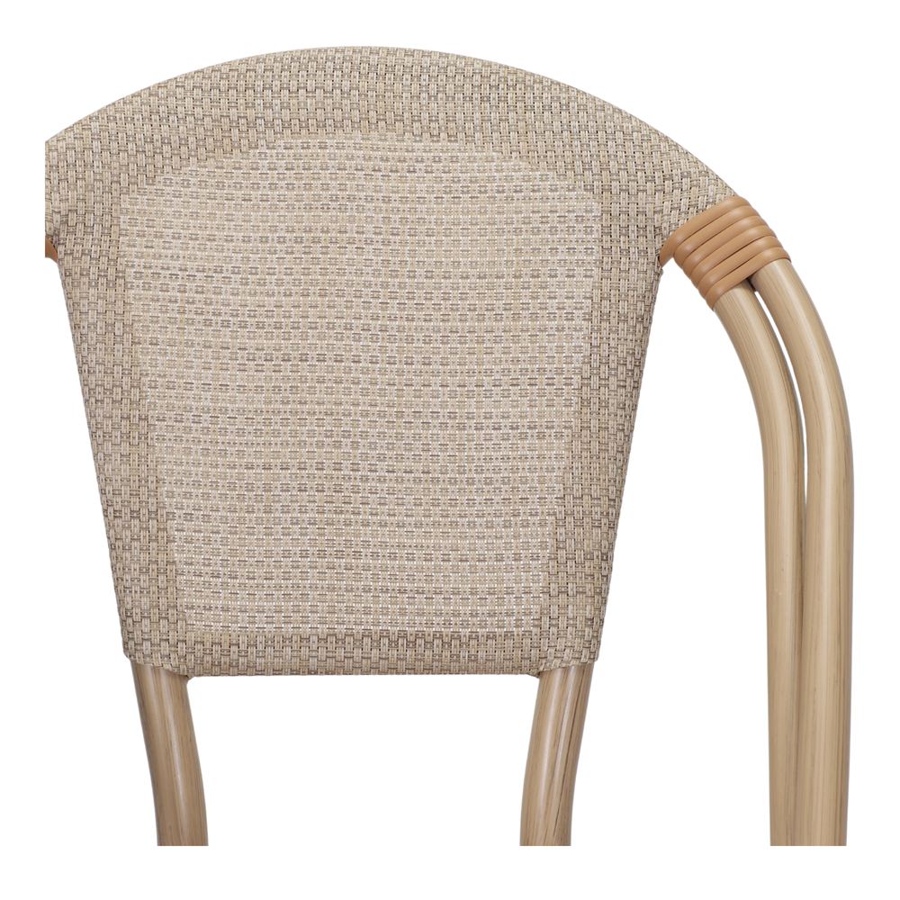 TABURETE ALTO DE EXTERIOR SOSIS estilo Bistró beige 5