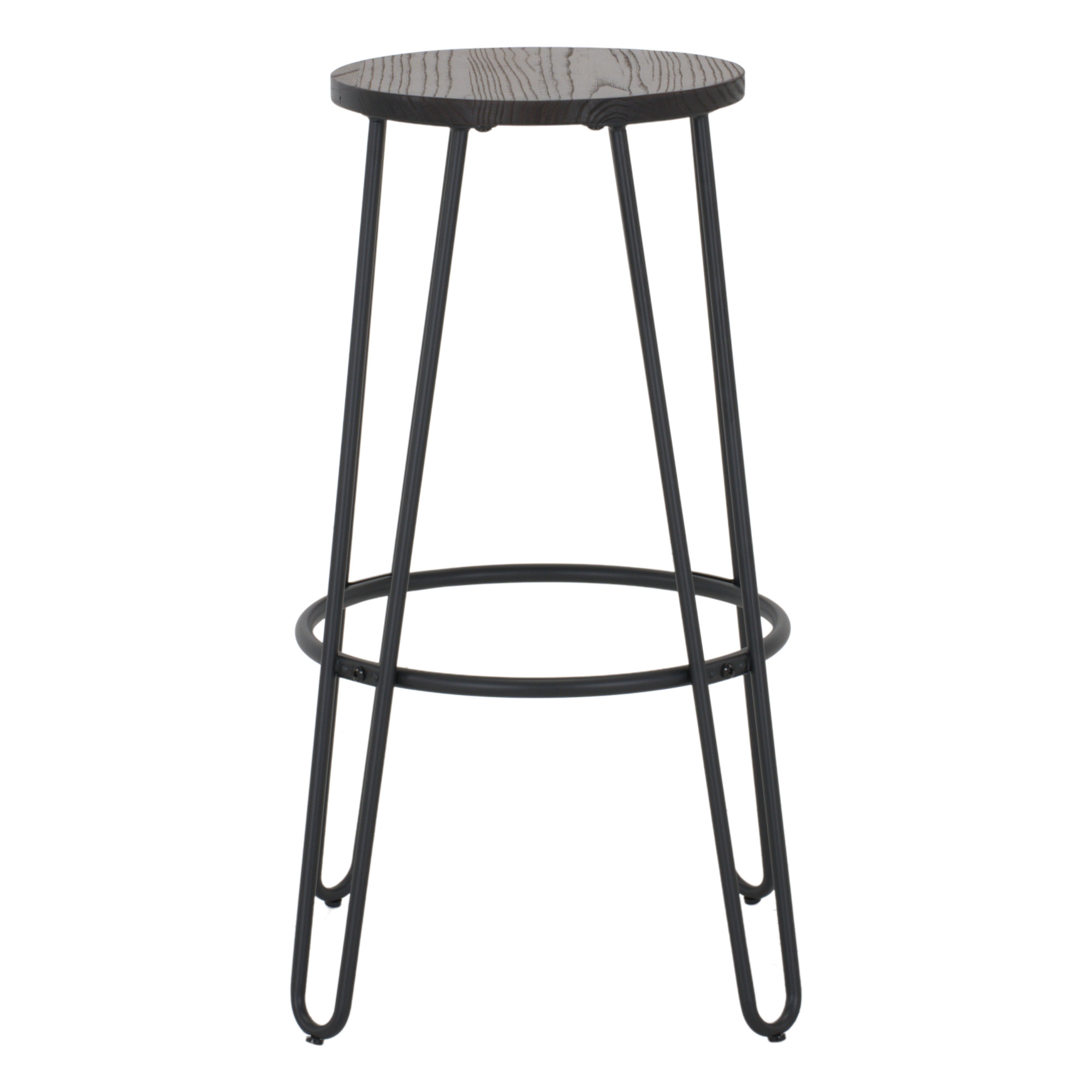 TABURETE ALTO DE METAL Y MADERA BERETTA estilo Industrial