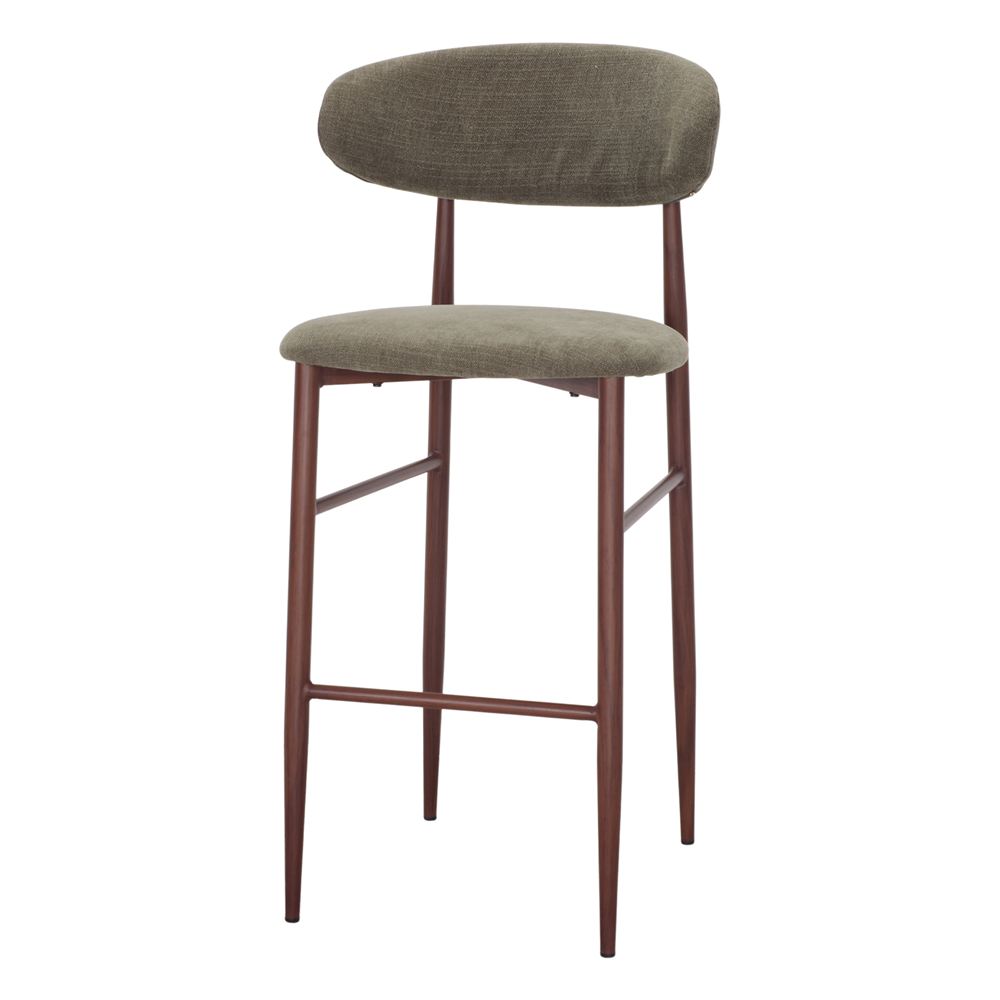 TABURETE ALTO TAPIZADO PRESLEY estilo Contemporáneo verde