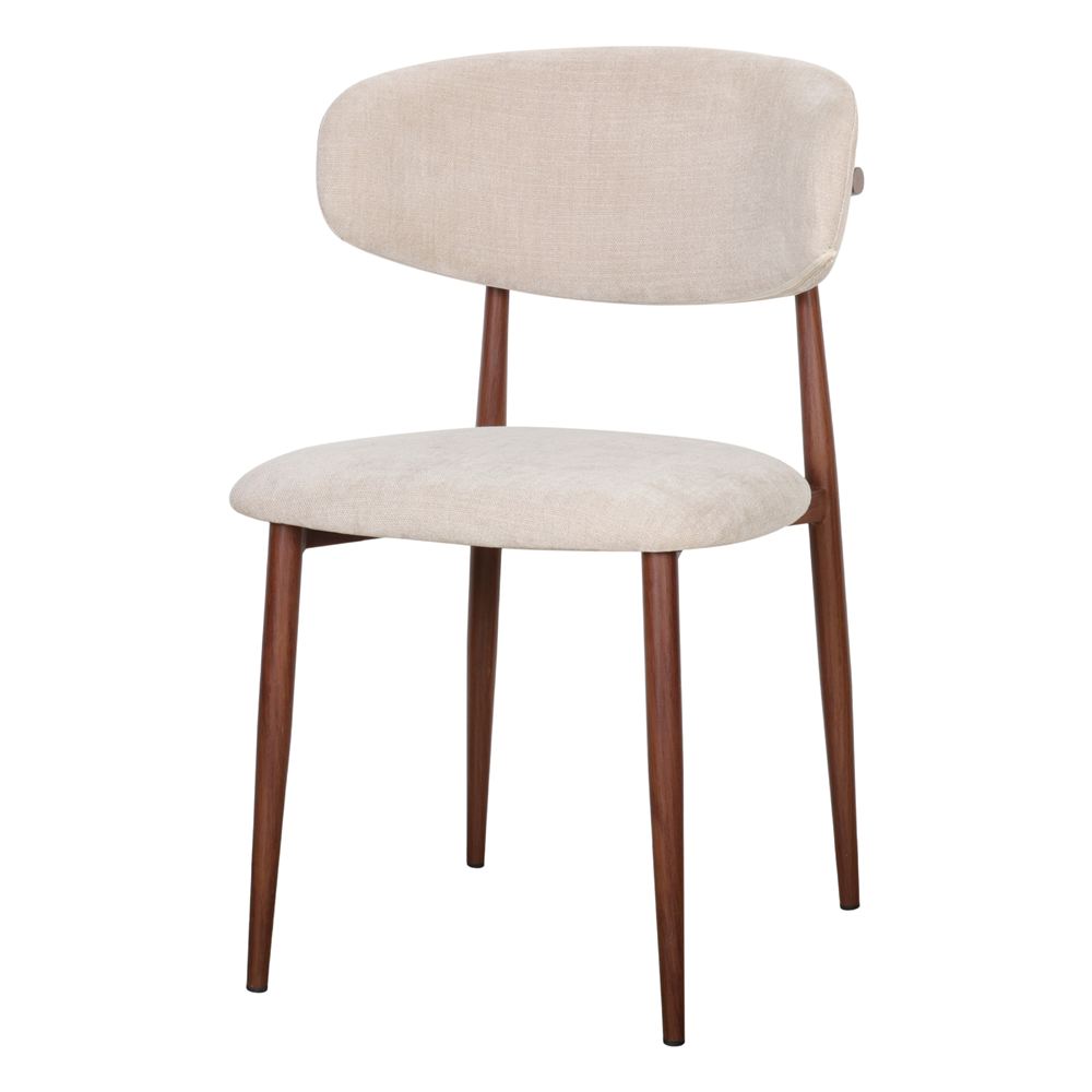 SILLA TAPIZADA LETICE estilo Contemporáneo  marfil