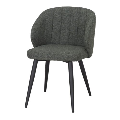 SILLA TAPIZADA INSIDE estilo Mid Century. verde bosque 1