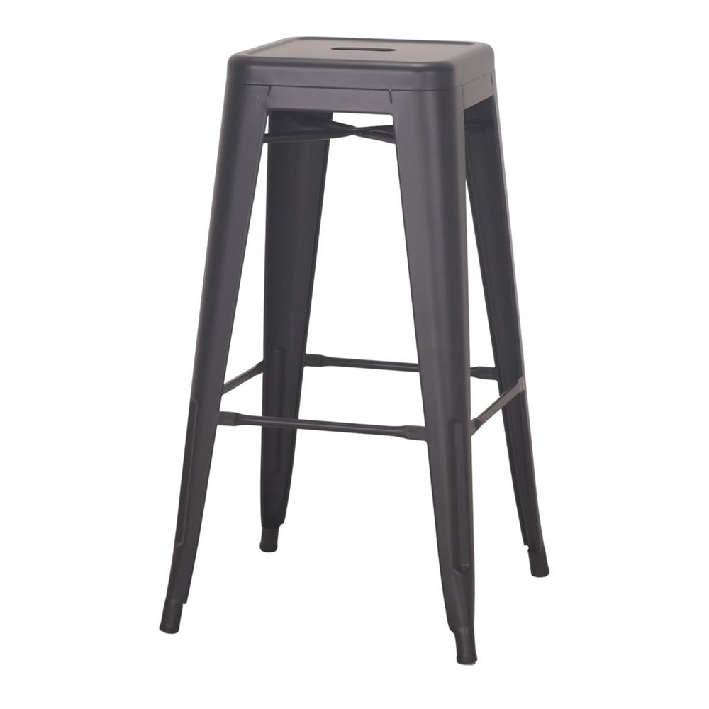 TABURETE ALTO DE METAL INDIANA apilable.