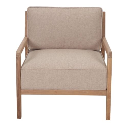 SILLÓN DE MADERA CON COJINES SWAM estilo Nórdico. 2