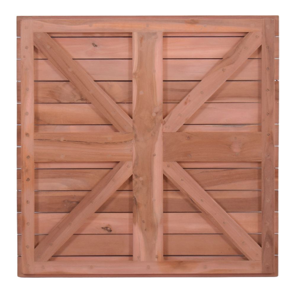 TAPA DE MADERA DE TEKA MEZAN  cuadrada 2