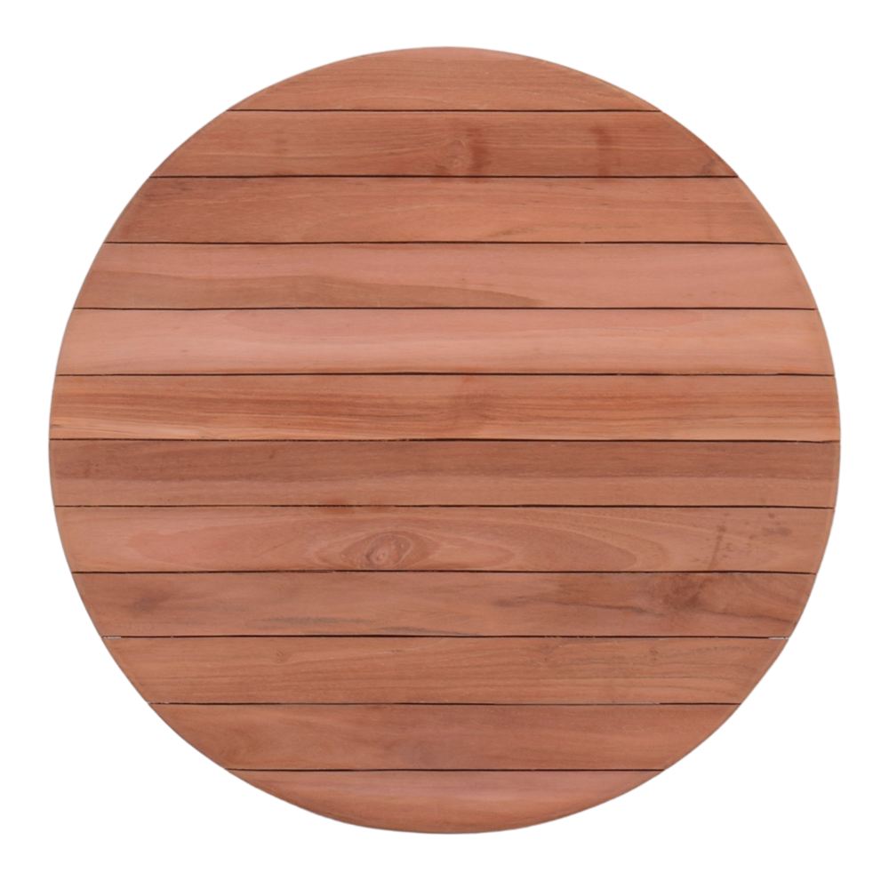 TAPA DE MADERA DE TEKA MEZAN  redonda 1