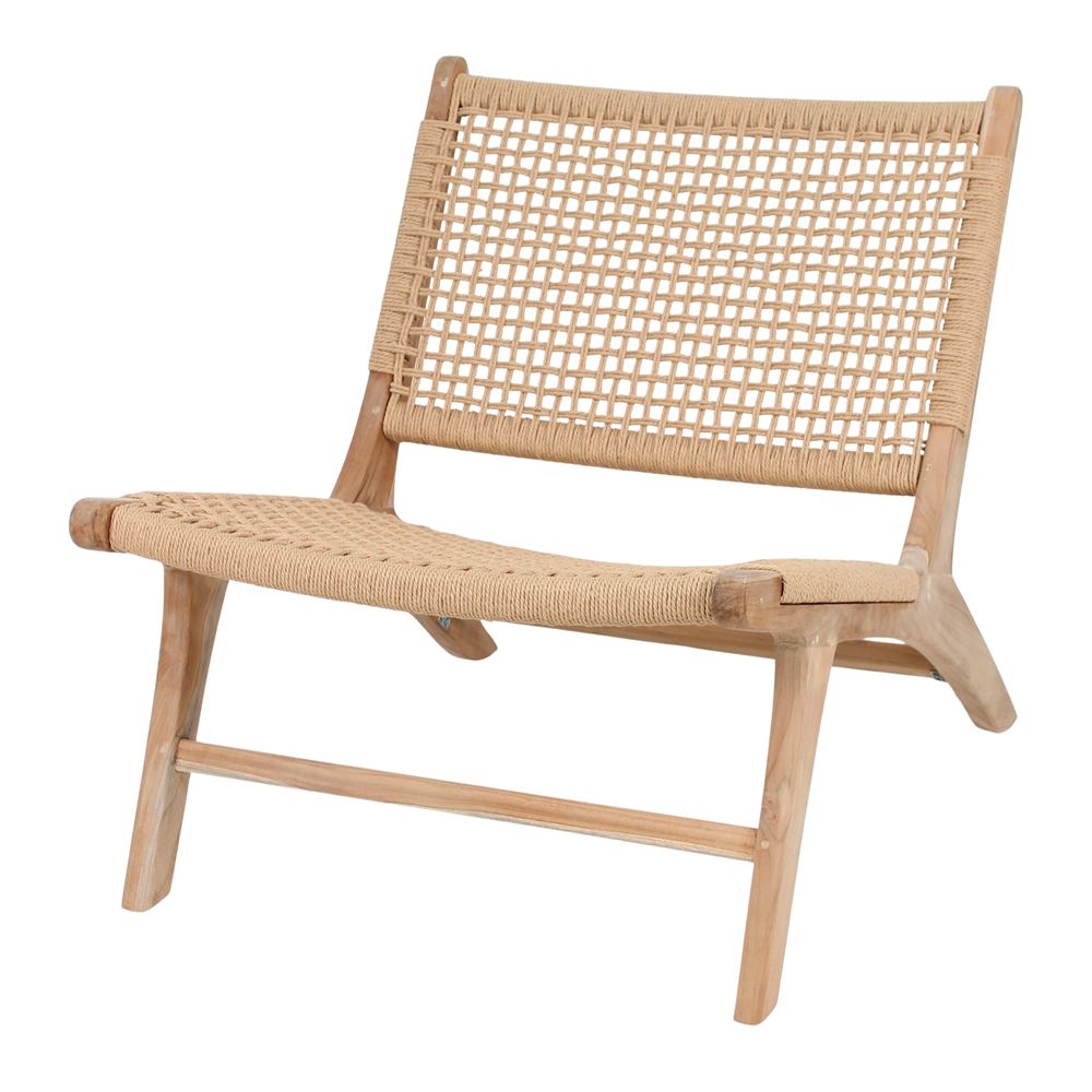 SILLÓN DE MADERA THORNE tipo lounge