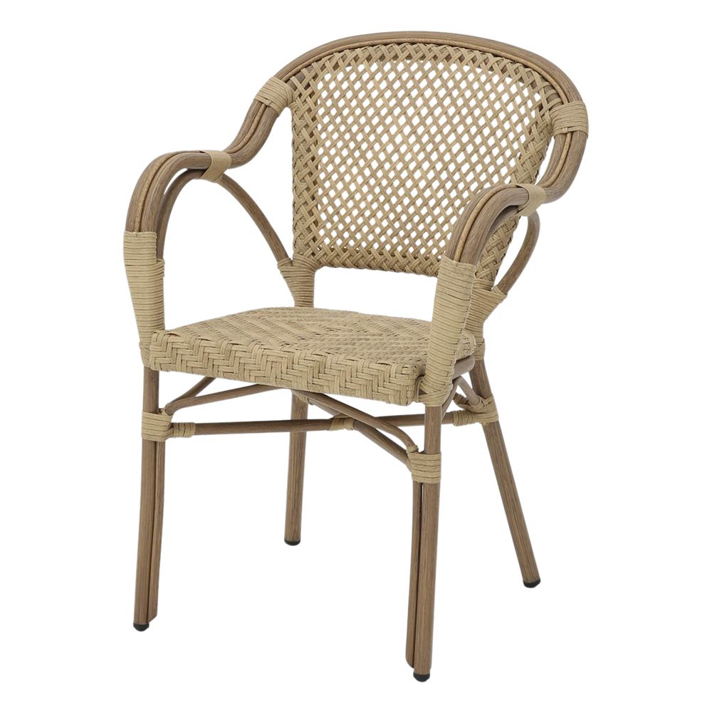 SILLA DE RATÁN SINTÉTICO BACIO estilo Bistró