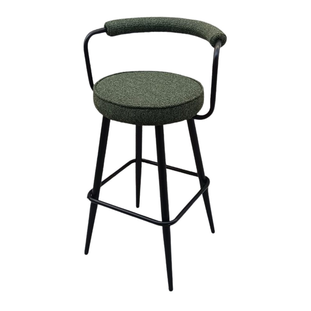 misterwils-taburete-metal-negro-tapizado-KESSEL FOREST-2 SGABELLO ALTO IMBOTTITO IN METALLO KESSEL - immagine 1