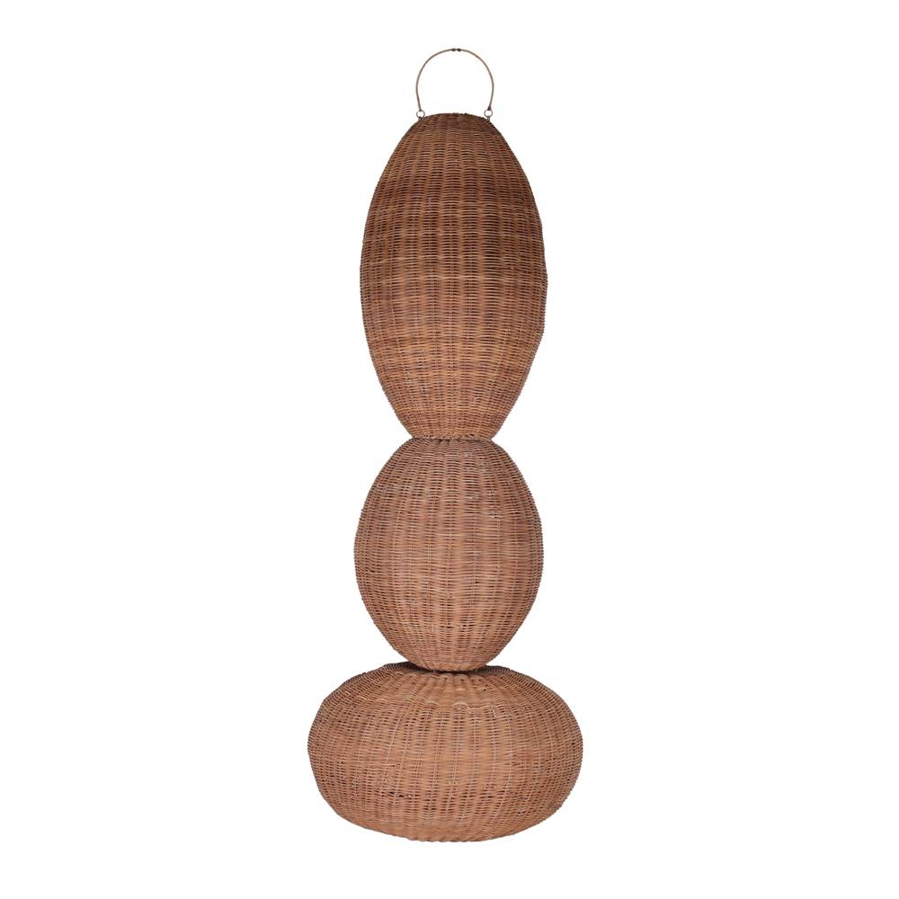 PANTALLA LÁMPARA DE RATÁN BUBBLE 1