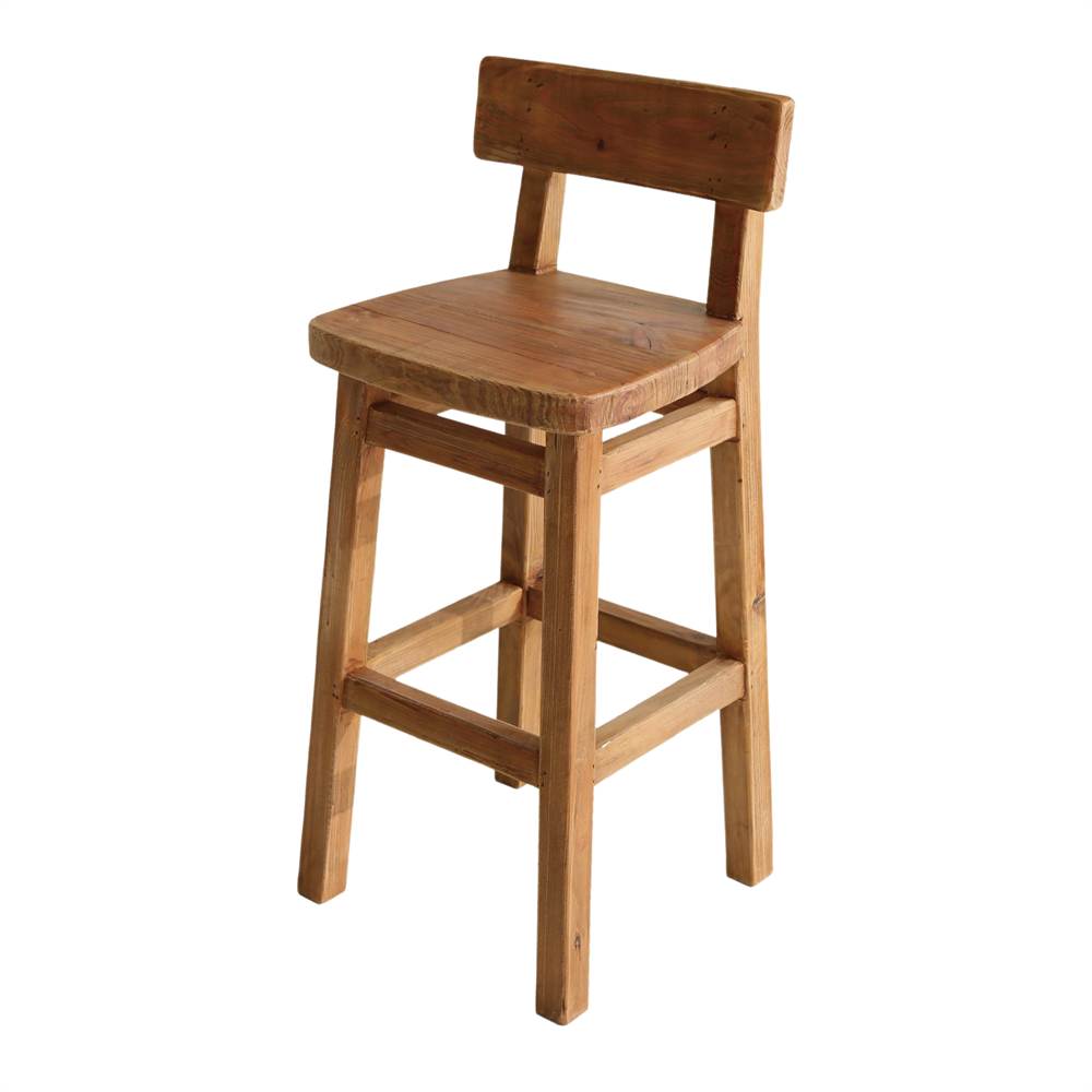 TABURETE DE MADERA ABADAN estilo Rústico