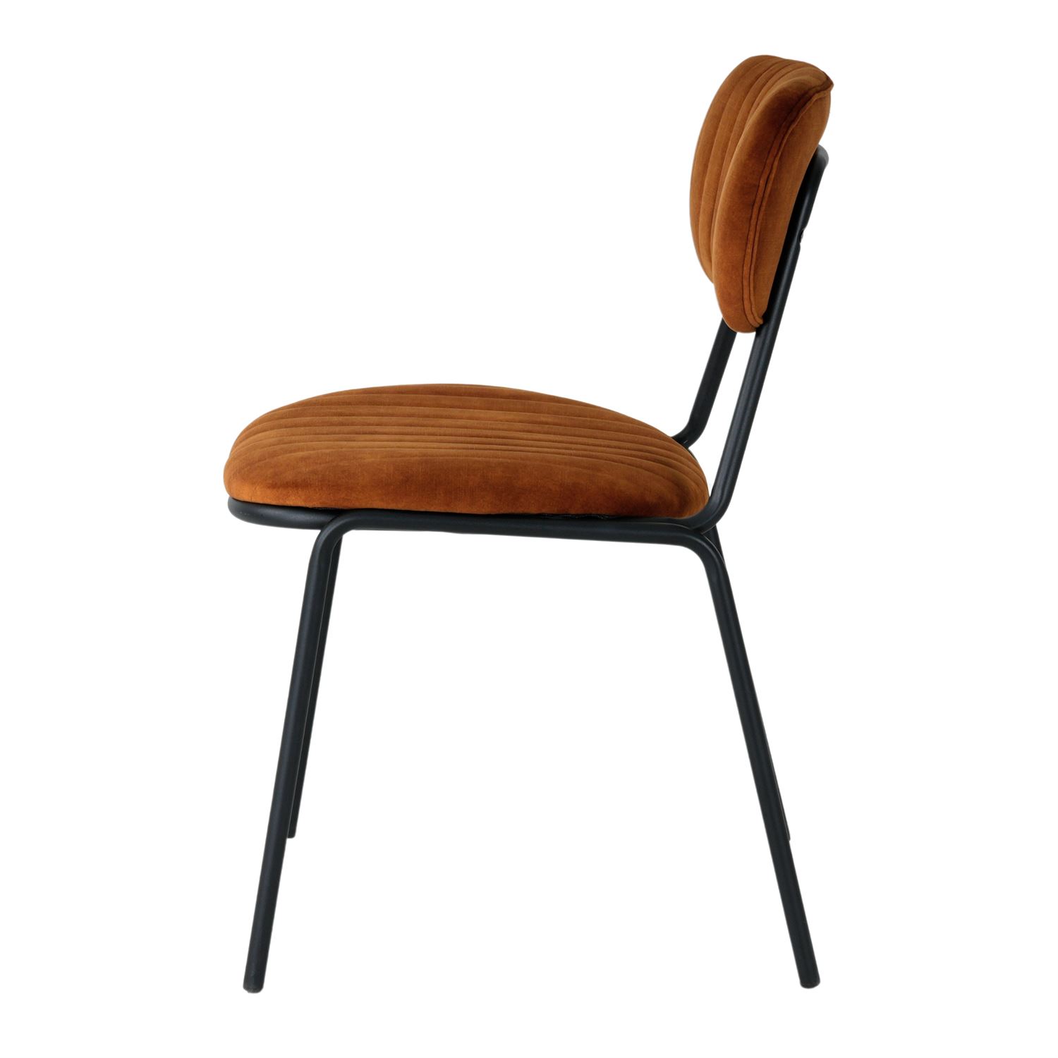 SILLA TAPIZADA NEVELIA CURRY LATERAL
